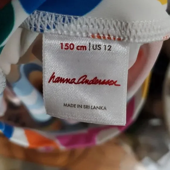 Hanna Andersson Print Rashguard Top in Colorful 70s Floral Size 12 - Picture 6 of 7